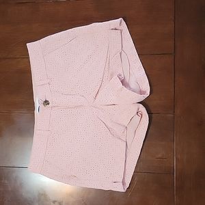 Pink eyelet size 4 shorts